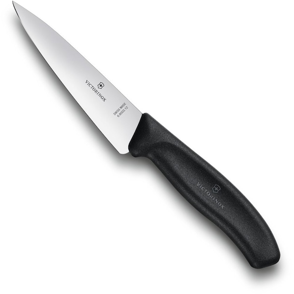 Swiss Army Brands 2022 Victorinox Kitchen Swiss Classic Chef'S 5In Straight Blade, 10.5In Width At Handle Black VIC-6.8003.12 - main